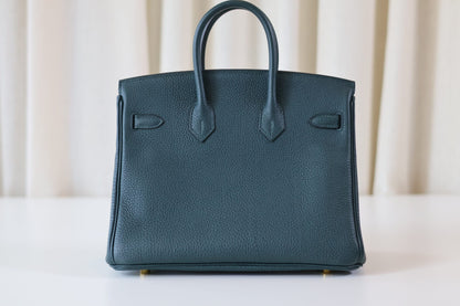 Hermes Birkin 25 Vert Cypres