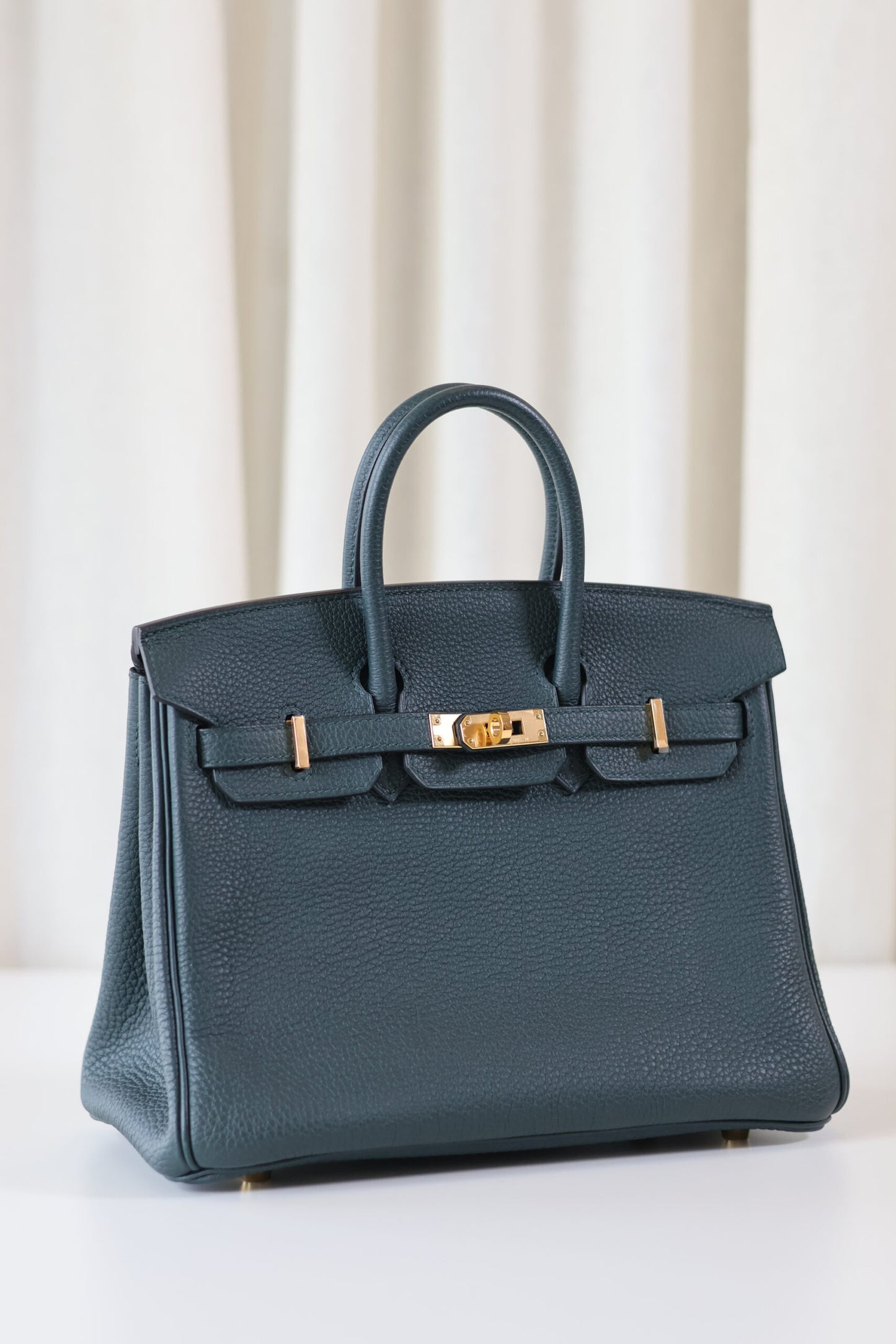 Hermes Birkin 25 Vert Cypres