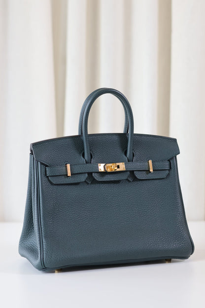 Hermes Birkin 25 Vert Cypres