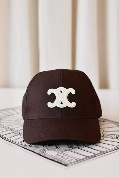 Celine Triomphe Cap Brown