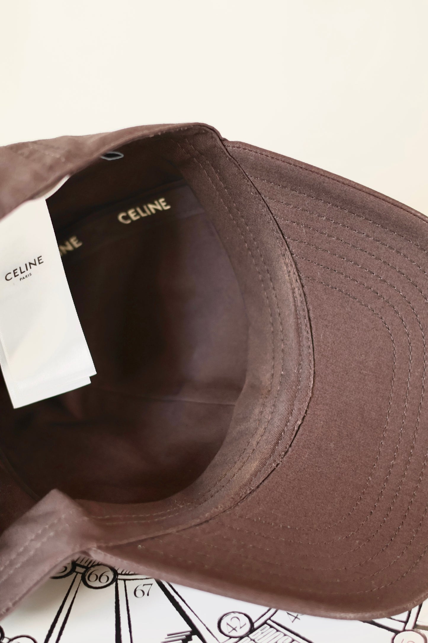 Celine Triomphe Cap Brown