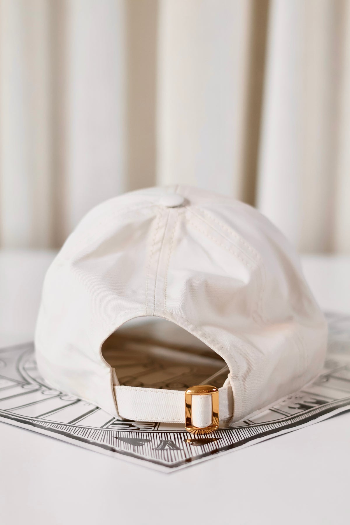 Celine Triomphe Cap White