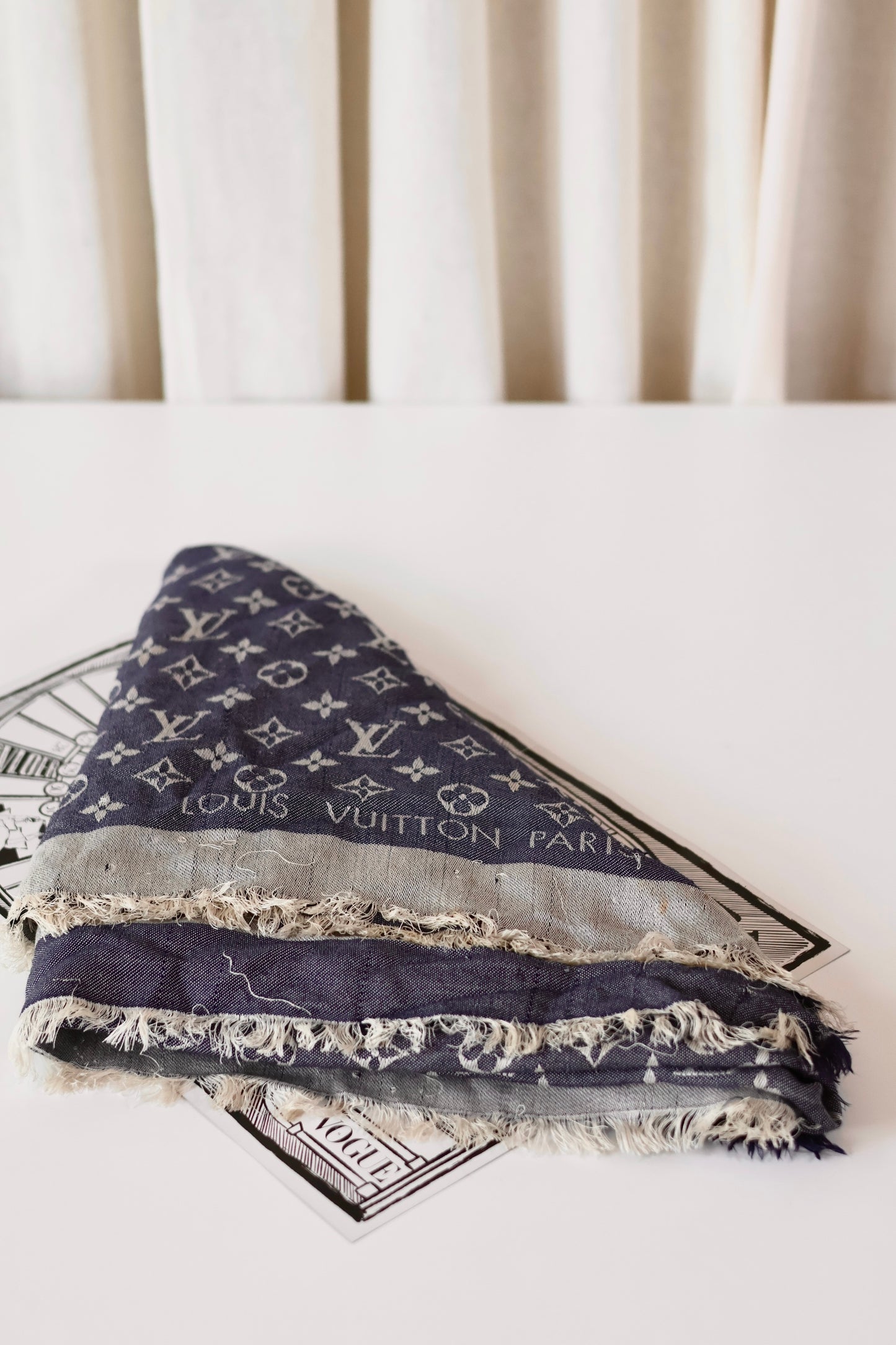 Louis Vuitton Scarf Blue