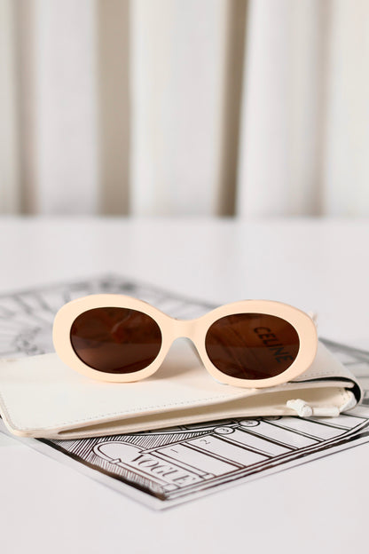 Celine Triomphe Sunglasses Créme