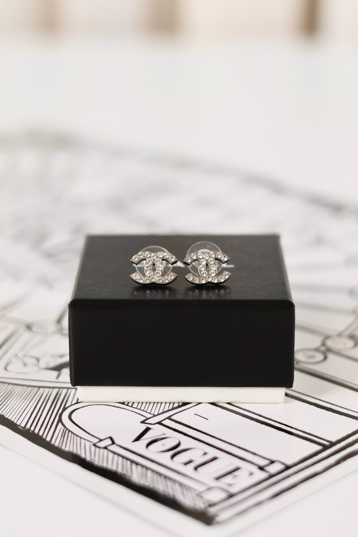 Chanel Diamond Stud Earrings