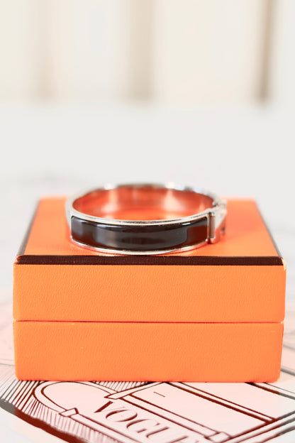 Hermes Clic Clac Bracelet Black