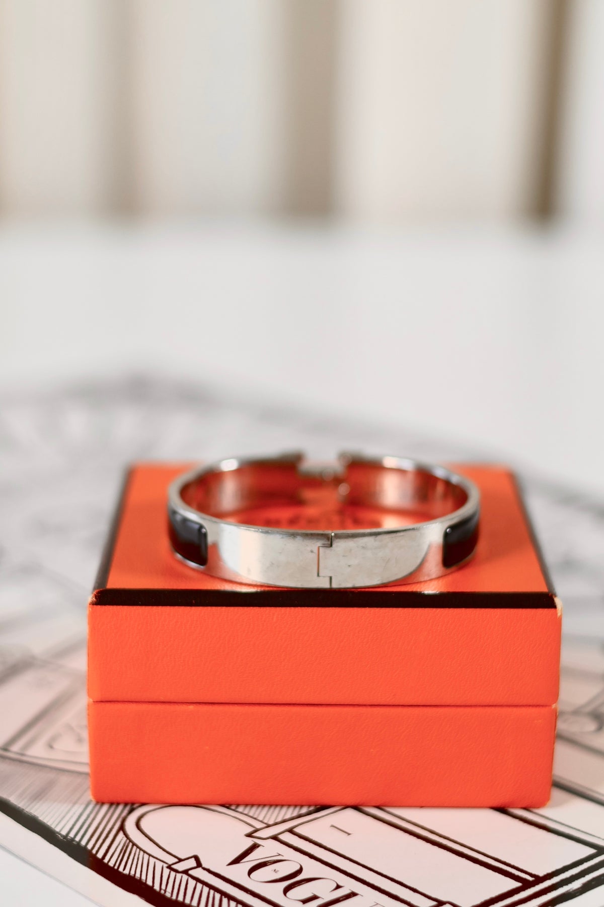 Hermes Clic Clac Bracelet Black