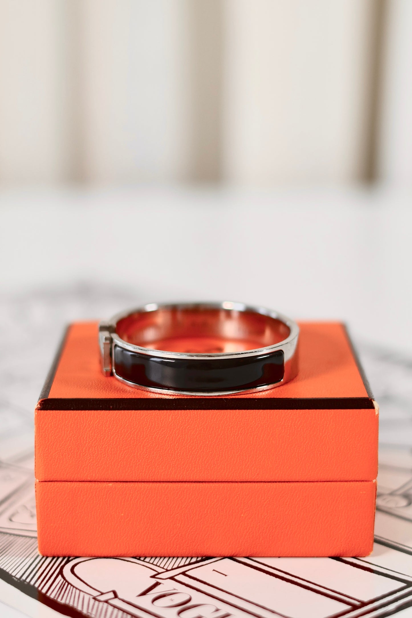 Hermes Clic Clac Bracelet Black