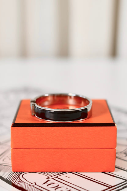 Hermes Clic Clac Bracelet Black