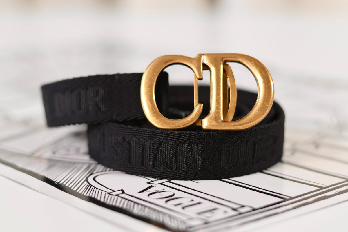Dior CD Black Belt