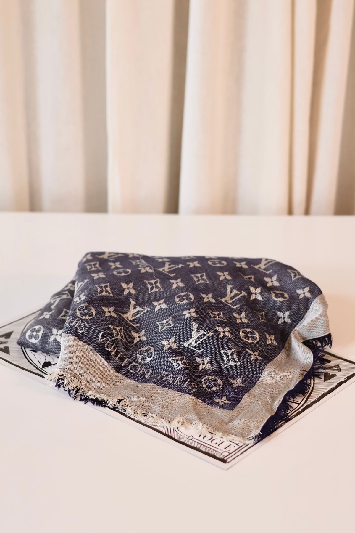 Louis Vuitton Scarf Blue
