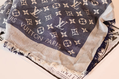 Louis Vuitton Scarf Blue