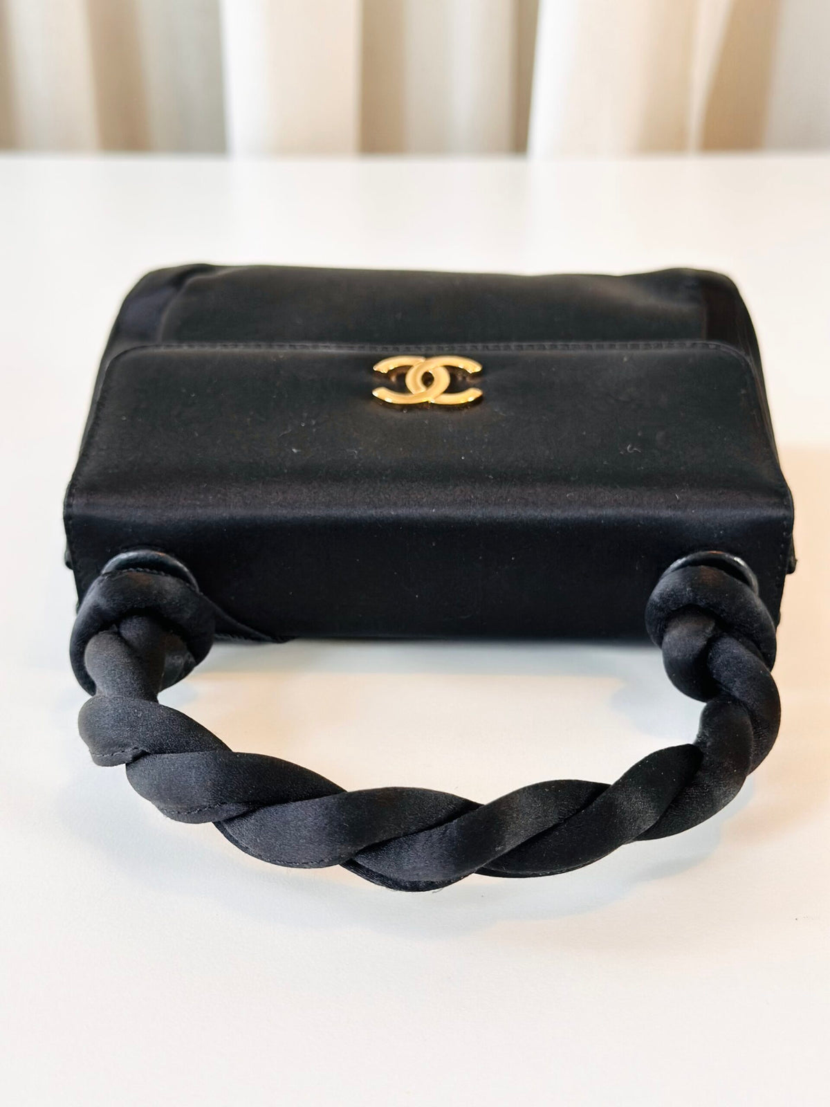 Chanel satin handbag