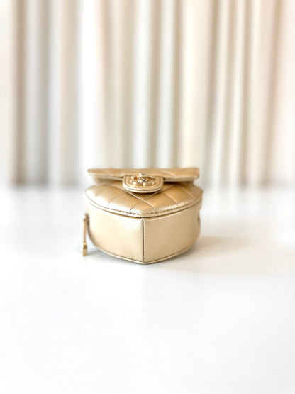Rare Chanel heart bag waist/crossbody bag