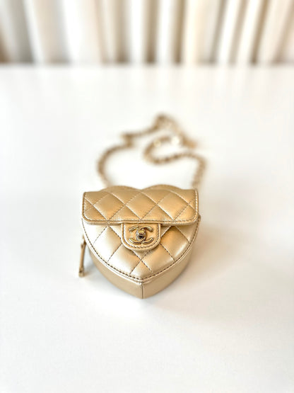 Rare Chanel heart bag waist/crossbody bag
