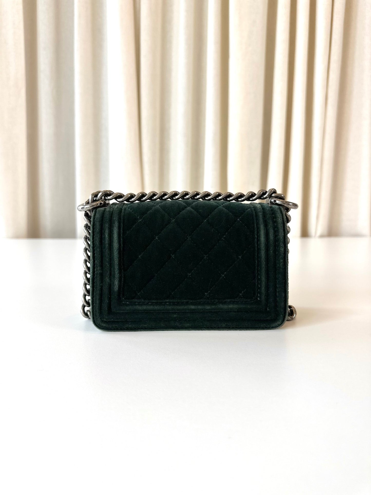 Chanel mini Boy Bag velvet