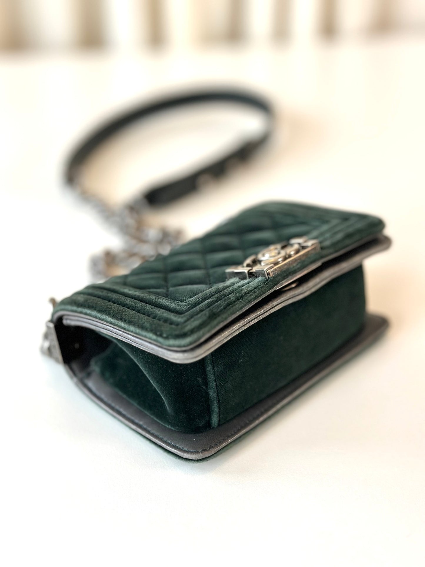 Chanel mini Boy Bag velvet