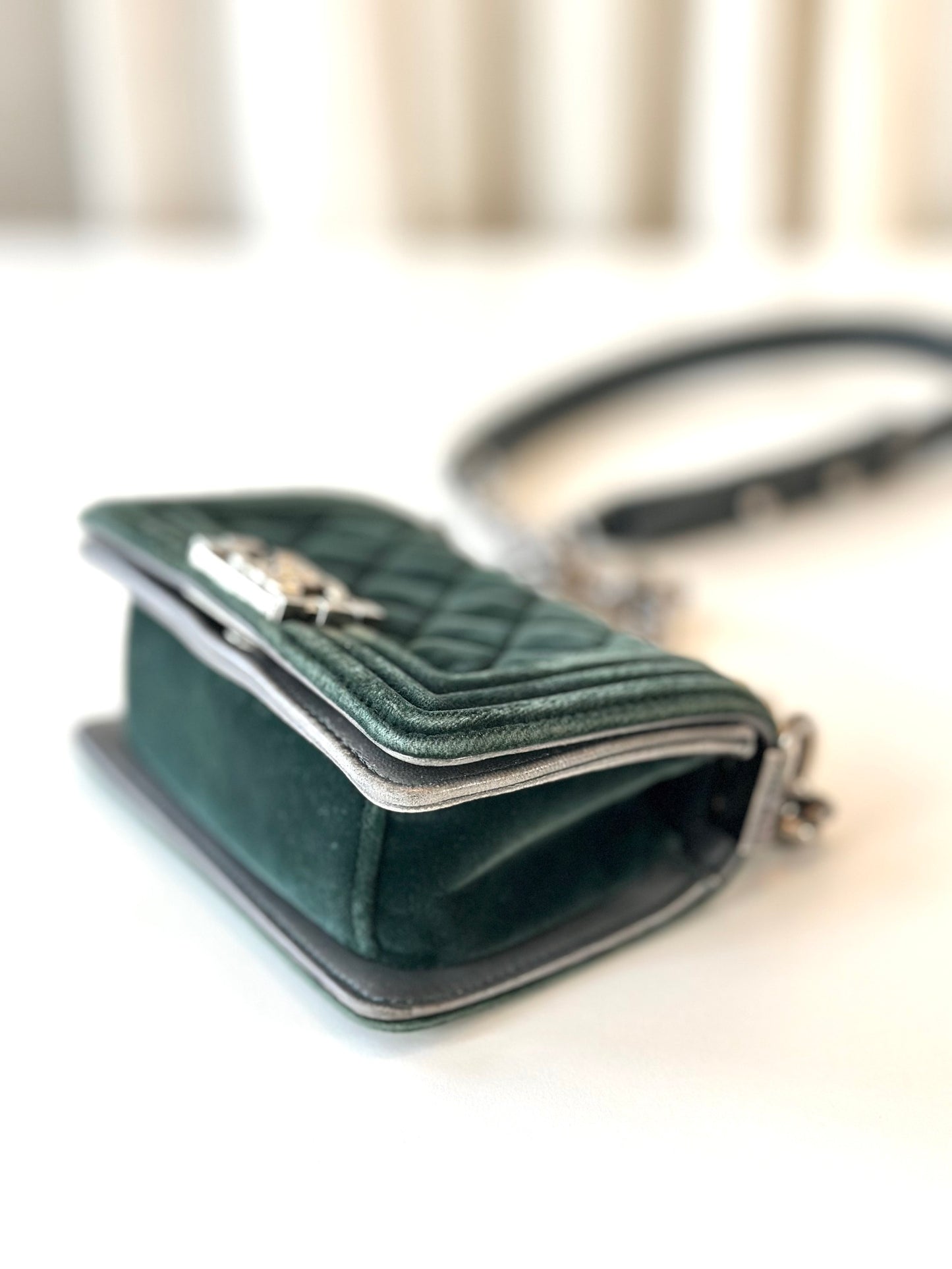 Chanel mini Boy Bag velvet