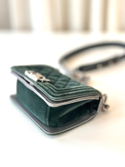 Chanel mini Boy Bag velvet