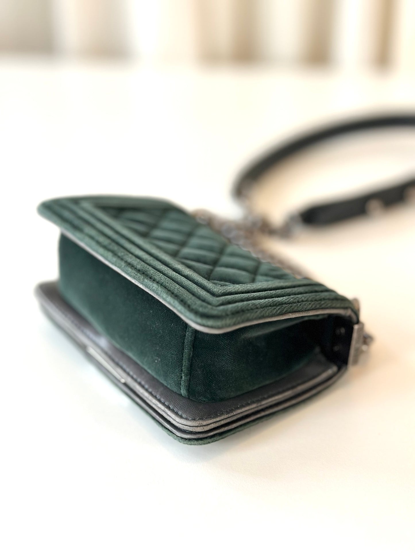 Chanel mini Boy Bag velvet