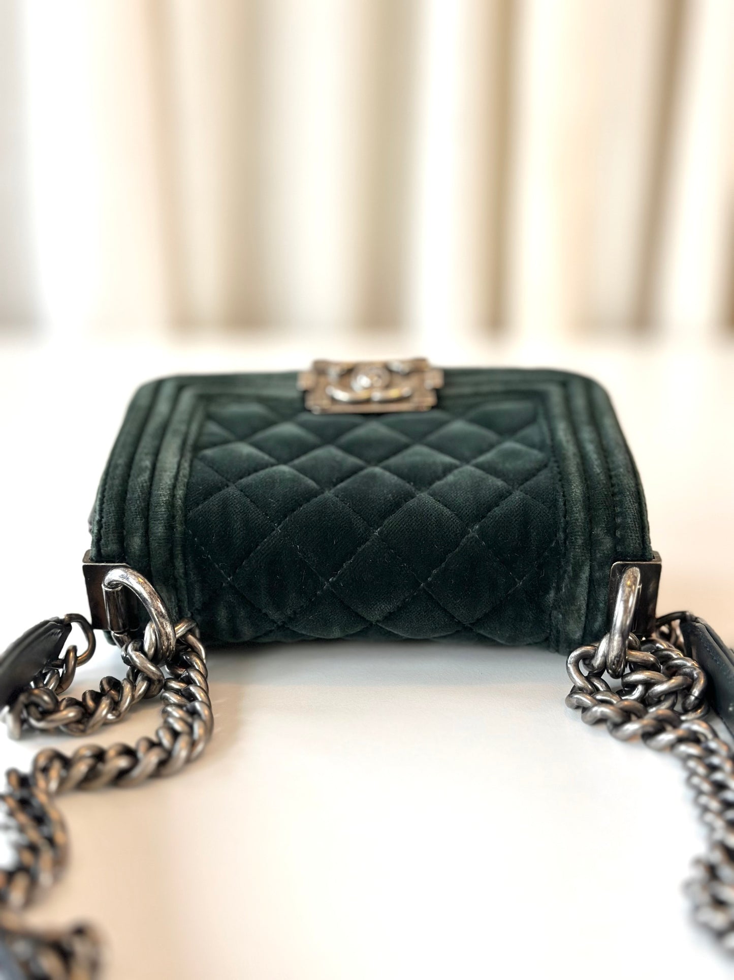 Chanel mini Boy Bag velvet