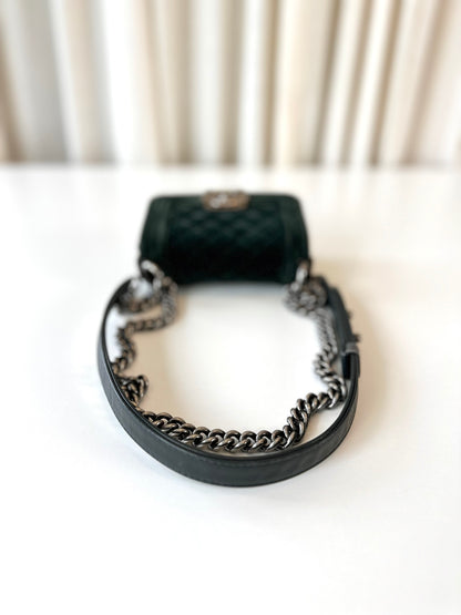 Chanel mini Boy Bag velvet