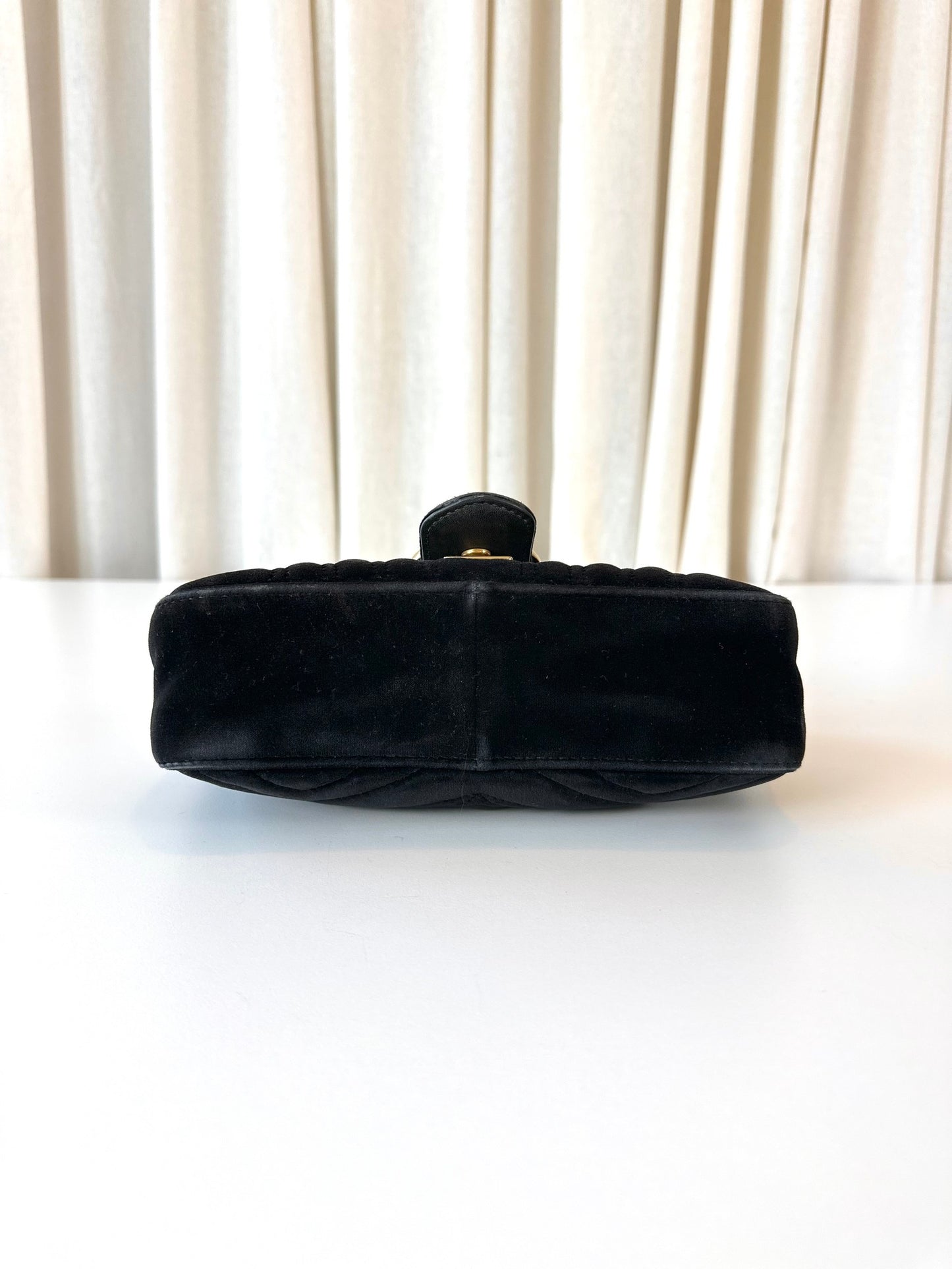 Gucci marmont small velvet black