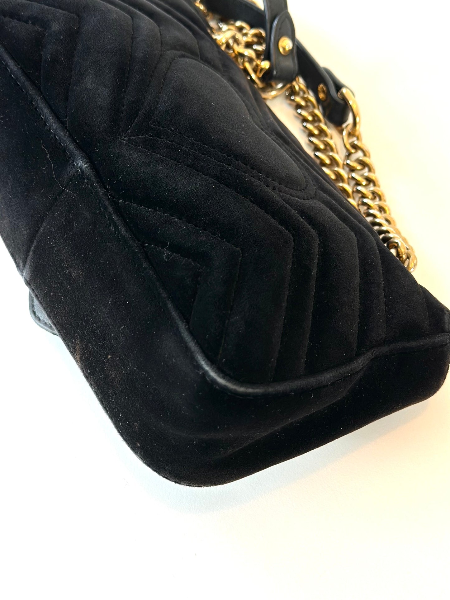 Gucci marmont small velvet black