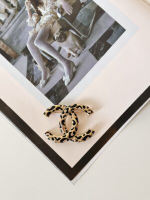 Chanel leopard brooch