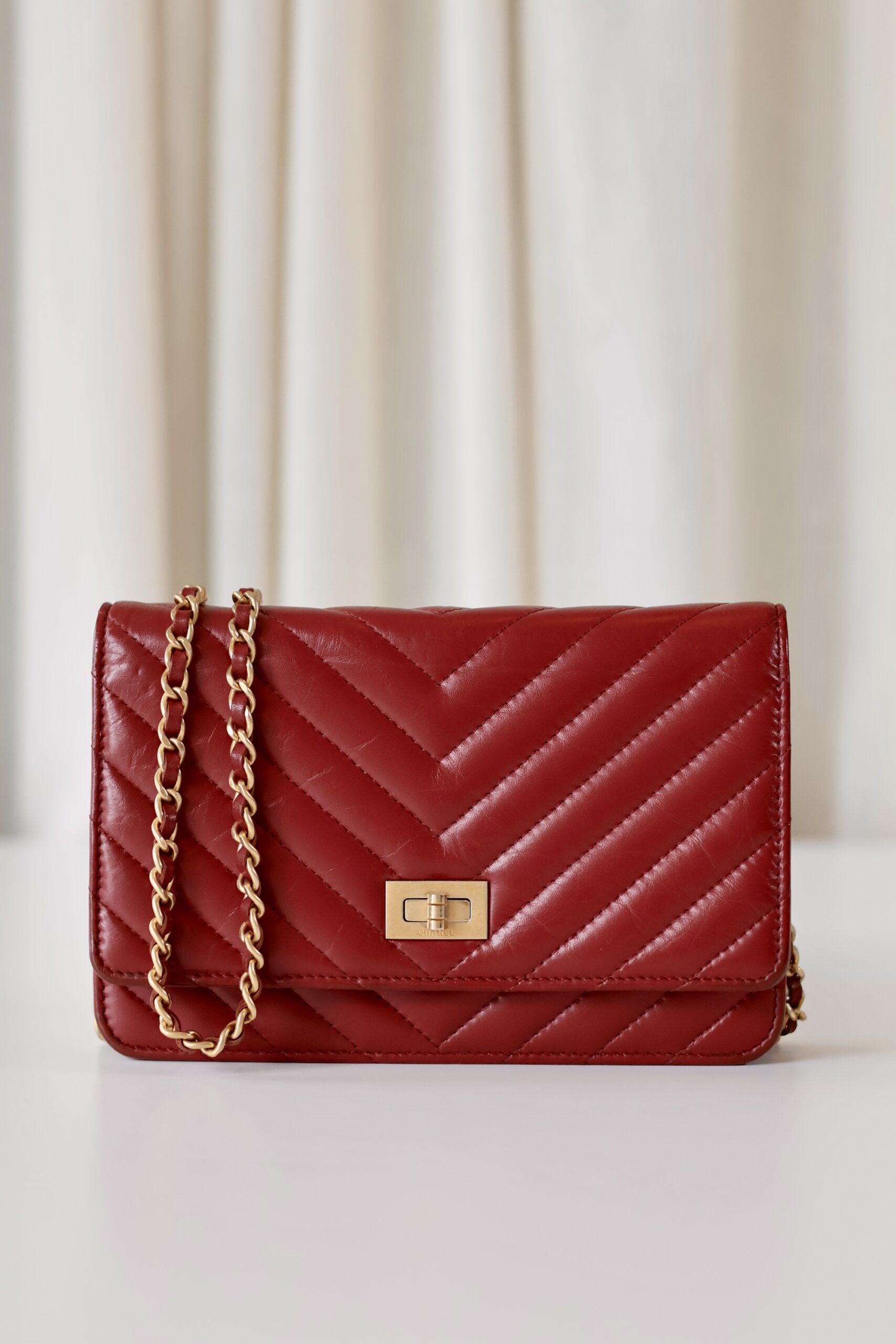 Chanel Reissue wallet on chain
