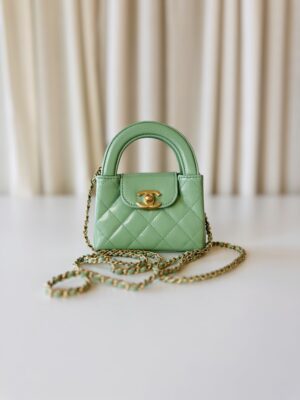 Chanel classic mini Kelly green