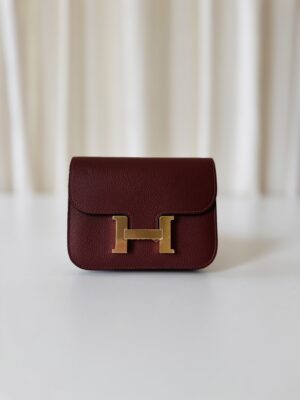 Hermes Constance wallet Rouge H