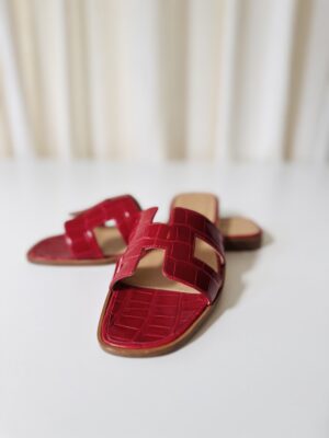 Hermes Oran crocodile leather