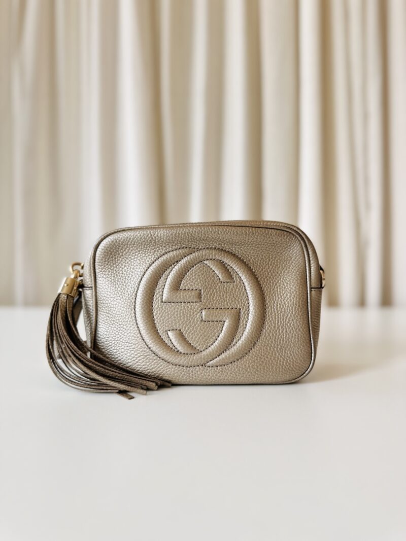 Gucci metallic Disco bag