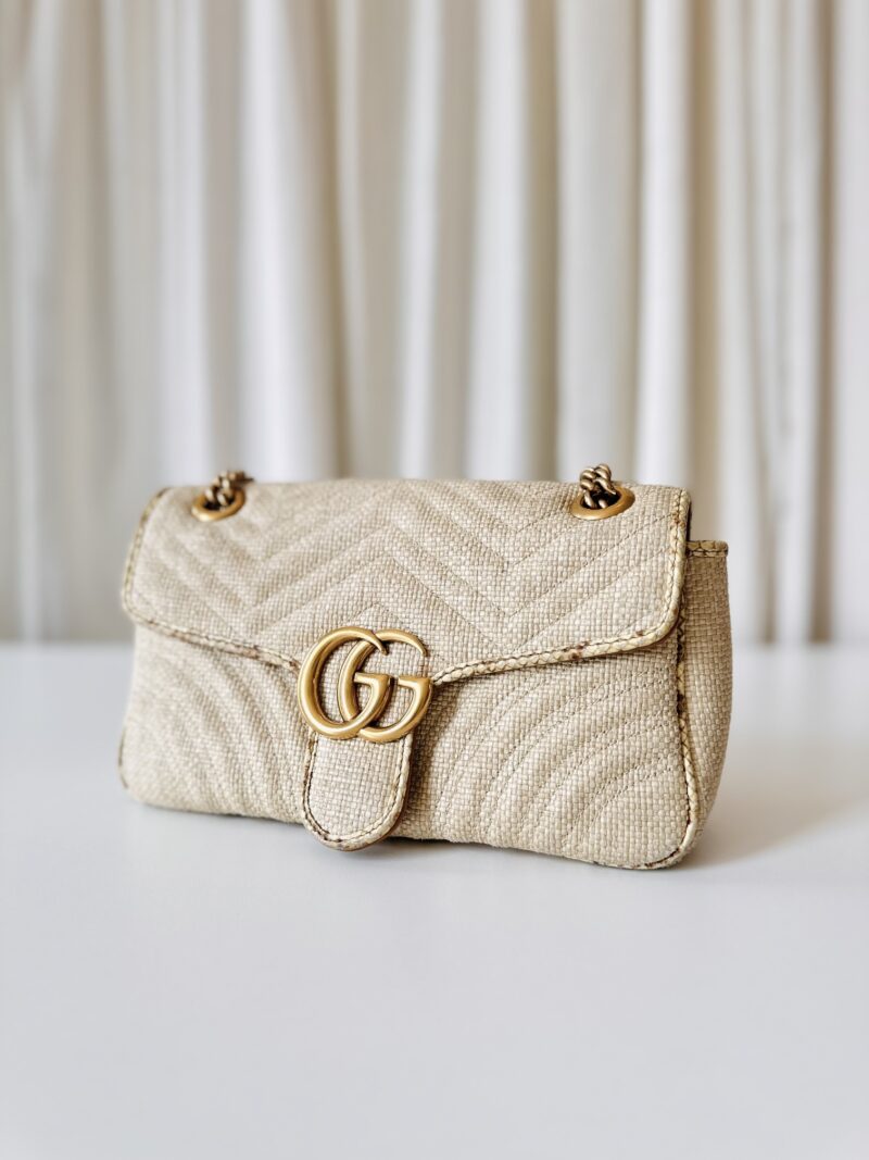 Gucci marmont raffia snakeskin - Image 2
