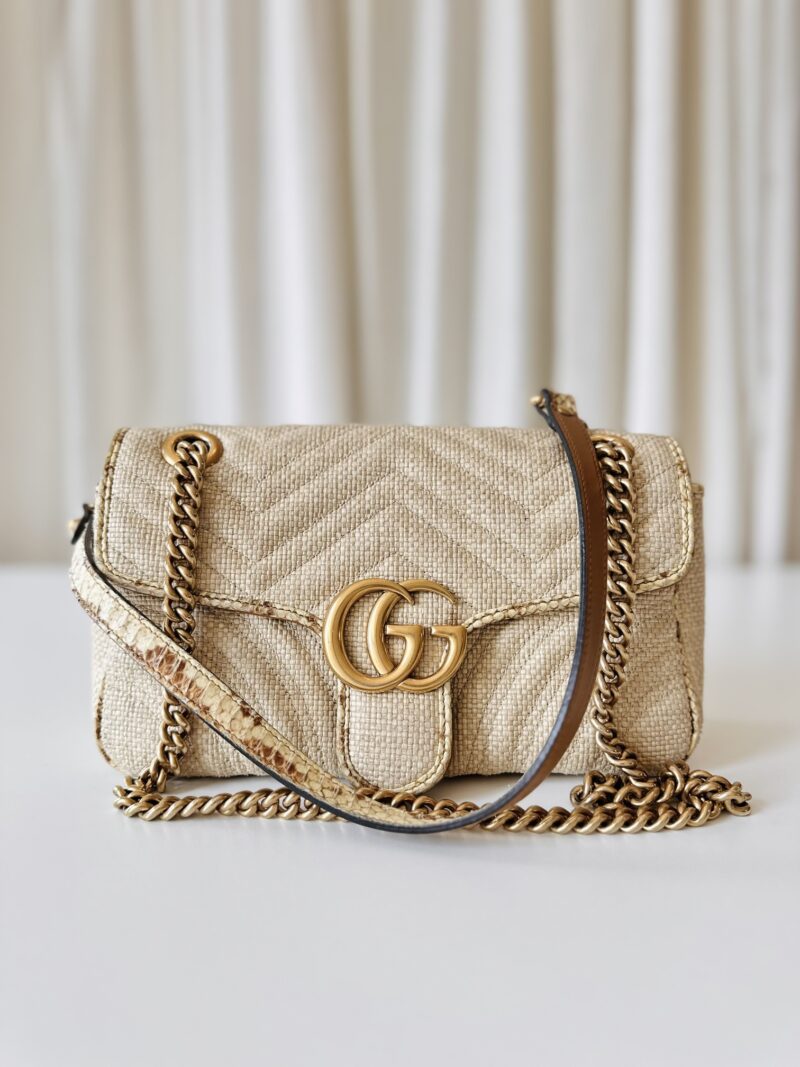 Gucci marmont raffia snakeskin - Image 10