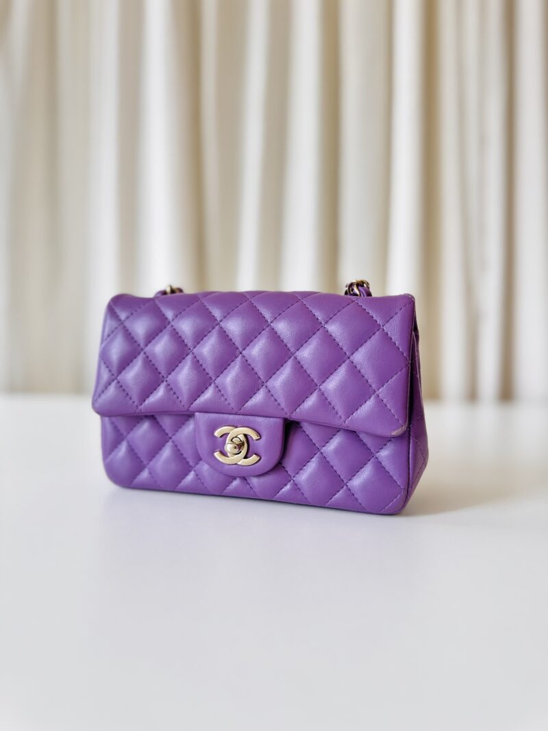 Chanel purple rectangular - Image 2