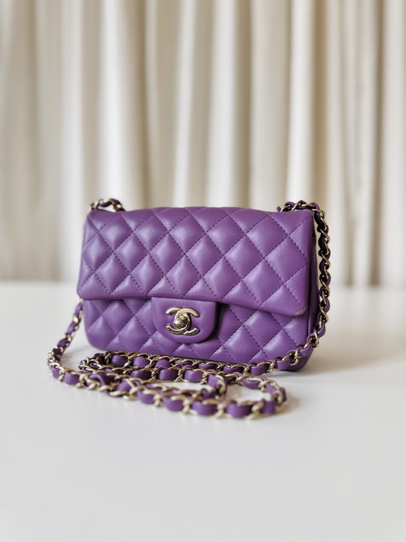 Chanel purple rectangular - Image 3