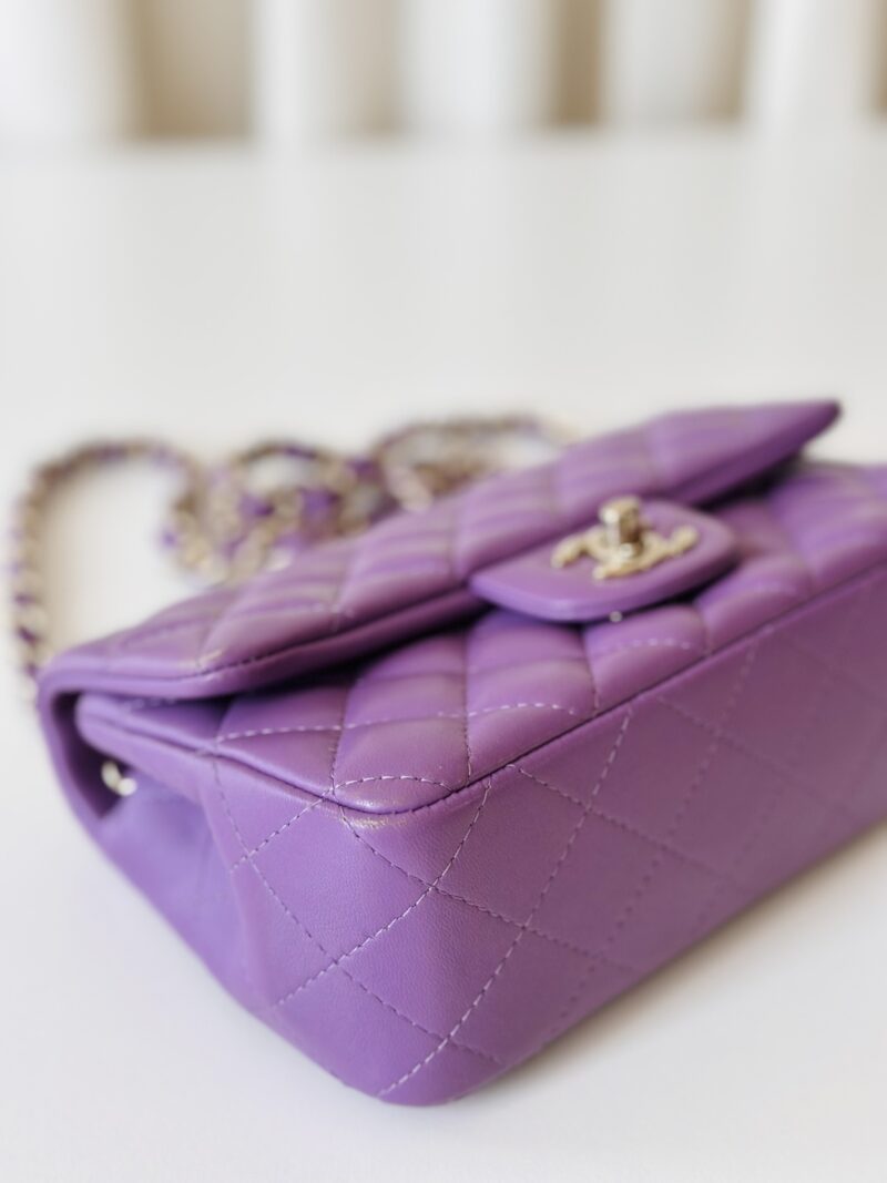 Chanel purple rectangular - Image 5