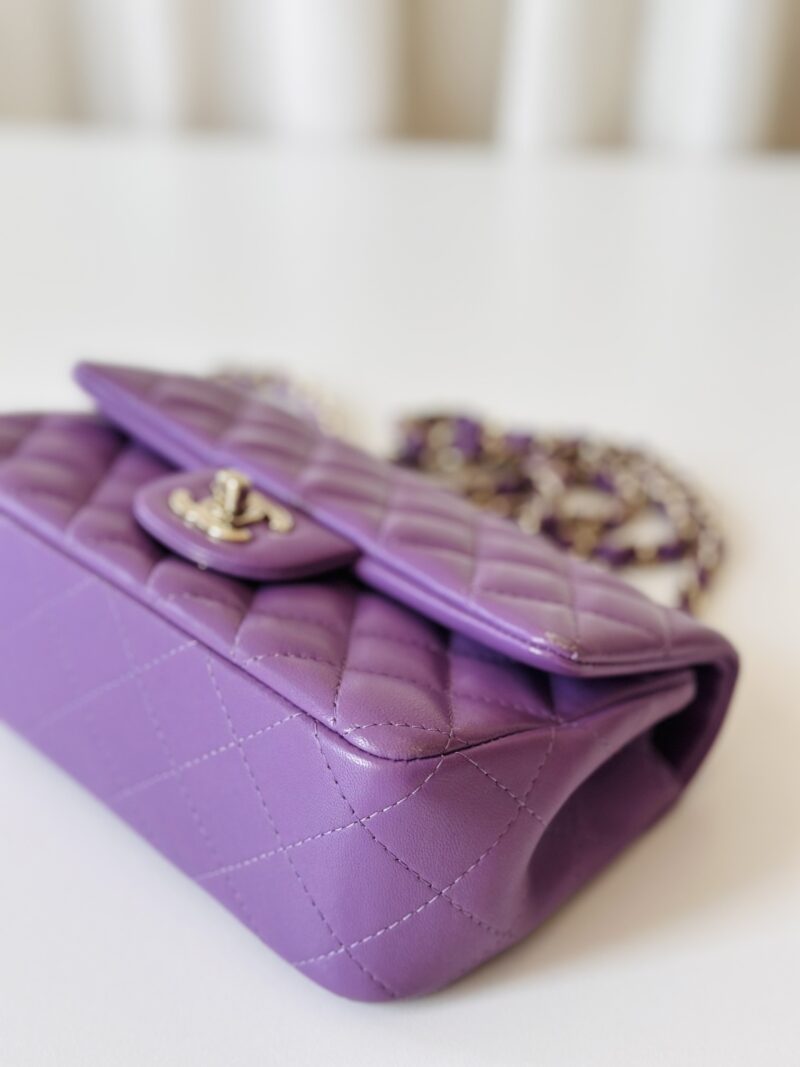 Chanel purple rectangular - Image 6