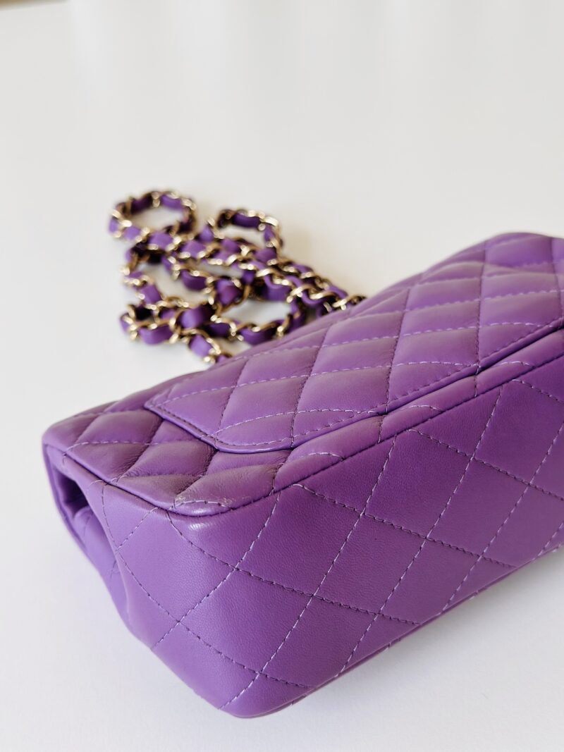 Chanel purple rectangular - Image 7