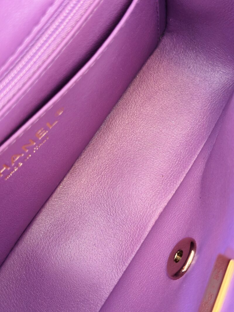 Chanel purple rectangular - Image 9