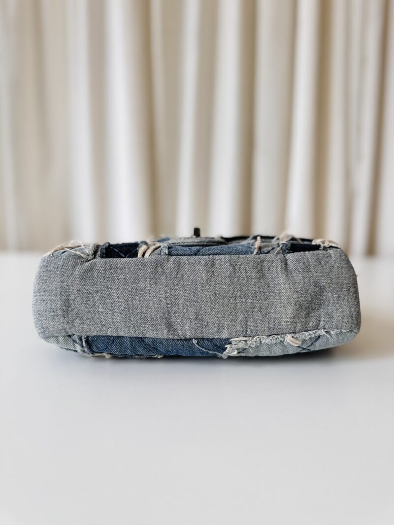 Rare Chanel denim single flap bag - Image 5