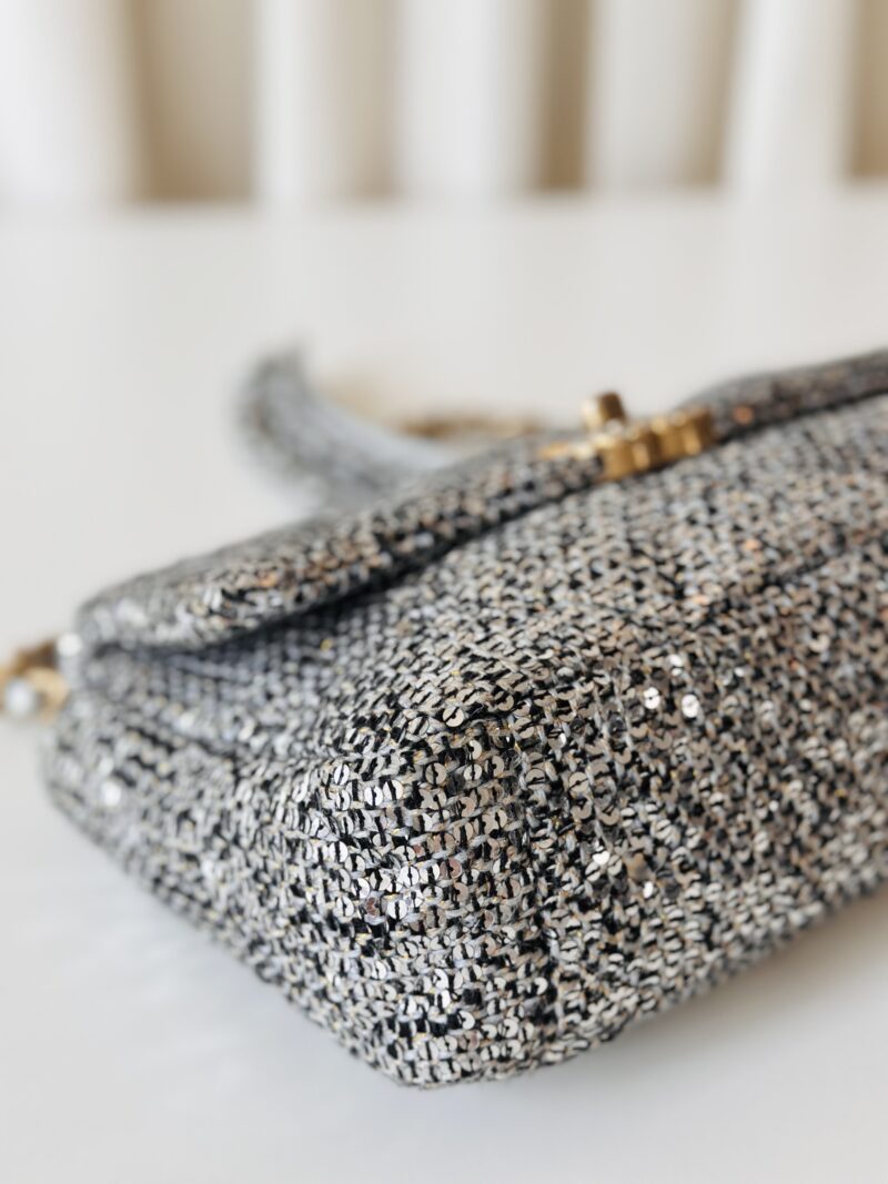 Chanel 19 silver sequin - Image 5