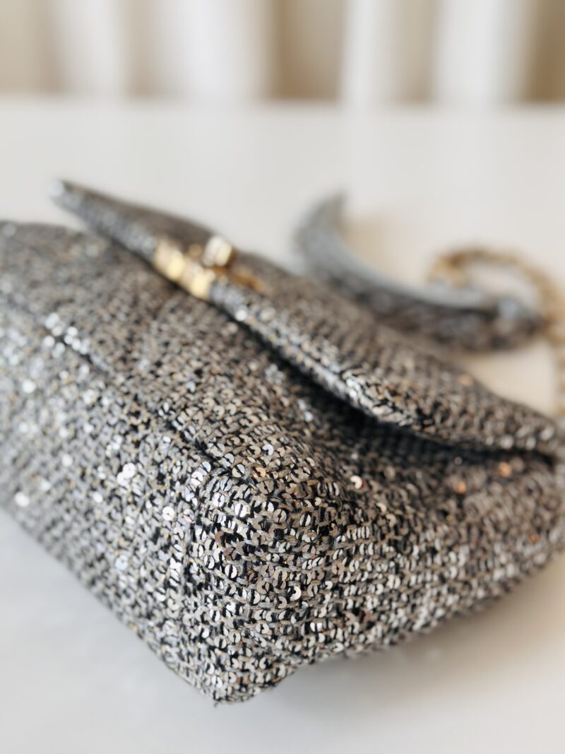 Chanel 19 silver sequin - Image 6