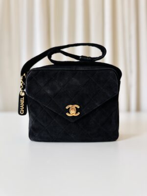Chanel suede shoulder bag