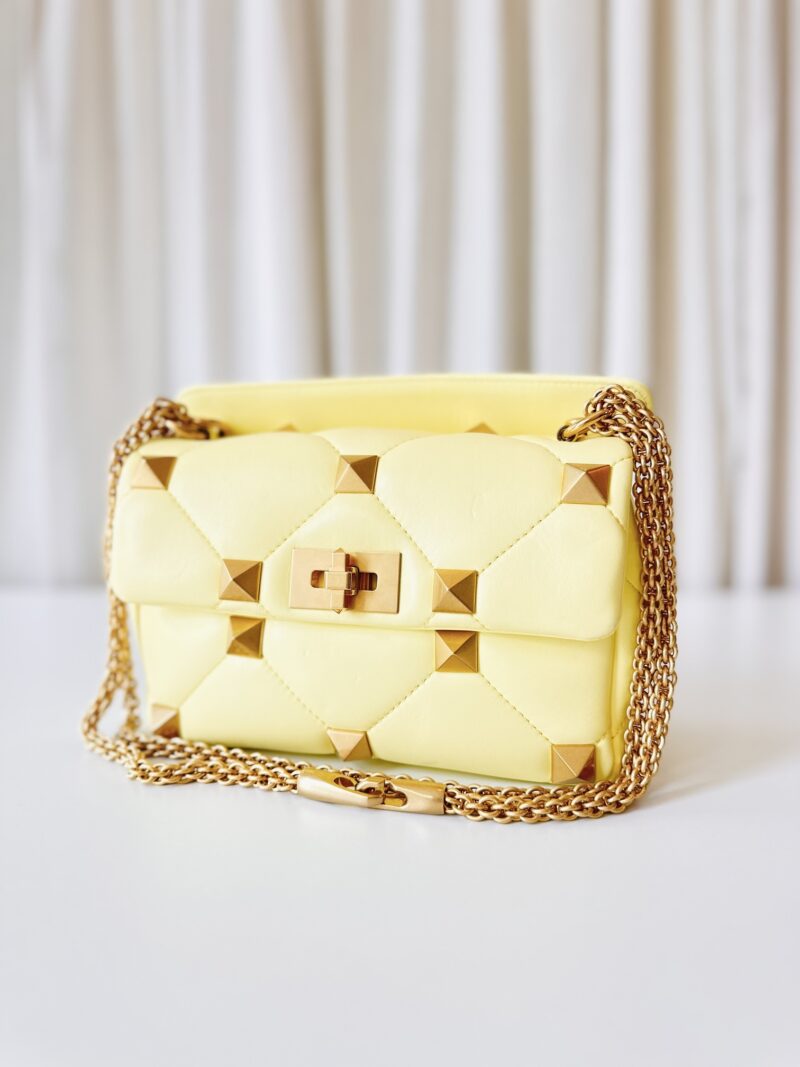 Valentino yellow Stud Roman bag - Image 2