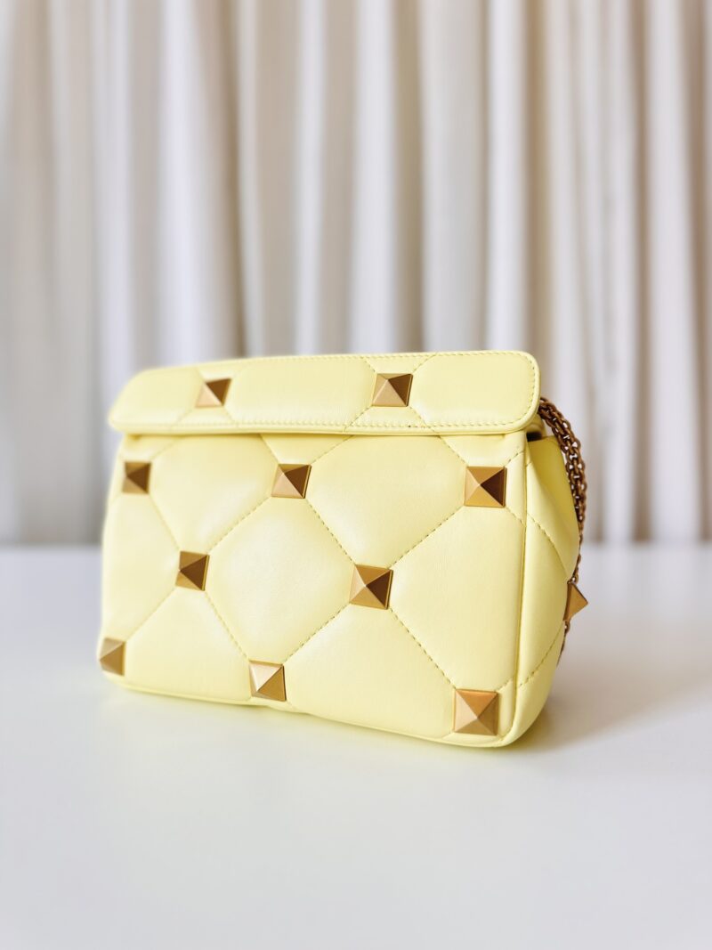 Valentino yellow Stud Roman bag - Image 3