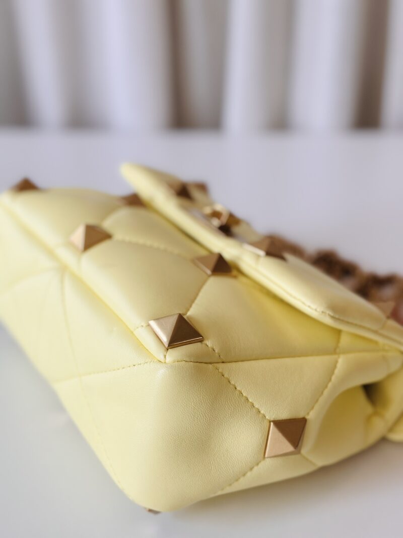 Valentino yellow Stud Roman bag - Image 6