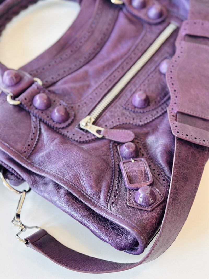 Balenciaga purple City bag - Image 7